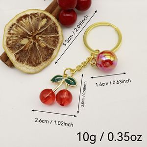 Carino cartone animato piccolo fiore rosso portachiavi piccolo ciondolo in metallo fata cuore per la confessione degli studenti decorazioni ispirate - Product Image 2