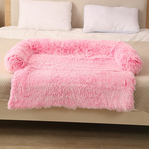 Motif solide coussin de canapé pour animaux de compagnie hiver chaud en peluche chat <span class=keywords><strong>chien</strong></span> lit amovible et lavable <span class=keywords><strong>chien</strong></span> canapé-lit avec coussin - Product Image 6