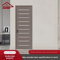 Pintu Kusen Kayu Plastik WPC untuk Gedung Hotel, Interior, Manual, Tahan Api, Modern Minimalis, Ruang Tamu Dua