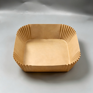 Papiers de cuisson jetables antiadhésifs en silicone de qualité alimentaire pour friteuse à air, impression personnalisée, plateau de cuisson pour friteuse à air - Product Image 2
