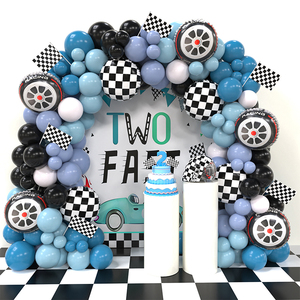 137 piezas, gran oferta, juego <span class=keywords><strong>de</strong></span> globos <span class=keywords><strong>de</strong></span> carreras, globo negro, Decoración <span class=keywords><strong>de</strong></span> cumpleaños, fiesta <span class=keywords><strong>de</strong></span> carreras - Product Image 6