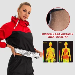 Nuovo arrivato XXXL in Neoprene tuta Sauna per le donne perdita di peso palestra giacca di allenamento con disegno di boxe per uso domestico