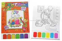 Penjualan terlaris produk anak-anak warna air ajaib lucu kit lukisan jari menggambar buku mewarnai
