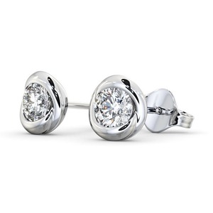 Dernières boucles d'oreilles en diamant de laboratoire 1CTW de conception classique pour les femmes 14K 18K solide jaune blanc or mode fantaisie simple fête - Product Image 4