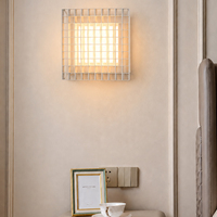 Lámpara de pared minimalista para baño, luz de pared de malla mecánica creativa, diseño de iluminación, lámpara de pared Led, lámpara de pared para cabecera, lámpara de interior