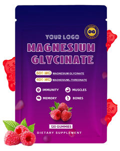 Gomitas Masticables de Glicinato de <span class=keywords><strong>Magnesio</strong></span> al por Mayor Odm, Complejo Vegano con Calcio, <span class=keywords><strong>Potasio</strong></span>, Vitamina D, B6, L-teanina, L-treonato - Product Image 1