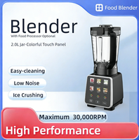 Mixeur professionnel haute vitesse avec puissance nominale de 1400 W, puissance de crête de 1800 W, lame en acier inoxydable, pour écraser la glace et préparer des smoothies