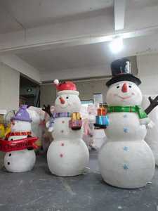 Lámpara LED con diseño de muñeco de nieve vibrante para decoraciones navideñas y de jardín, iluminación exterior IP65 - Product Image 1