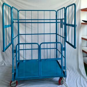उत्कृष्ट गुणवत्ता वाले अभिनव रोल कंटेनर परिवहन भंडारण पिंजरे कंटेनर स्टील नेस्टिंग रोल ट्रॉली कंटेनर - Product Image 4