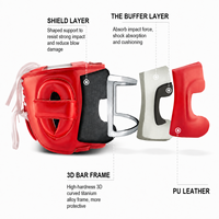 Protection de tête et de nez pour la boxe professionnelle, personnalisable avec logo OEM/ODM, pour le sparring et l'entraînement (vente en gros)