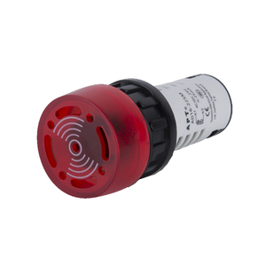 สัญญาณเตือนภัยสีแดง 220V AC DC ขนาด 22 มม. แบบติดตั้งบนแผง ไซเรนเตือนภัย อุปกรณ์เตือนภัยด้วยเสียงสำหรับอุตสาหกรรม - Product Image 1