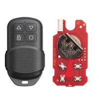 Télécommande de voiture Xhorse 4 boutons XKGHG3EN, télécommande universelle de garage 315/433Mhz, noire, ABS