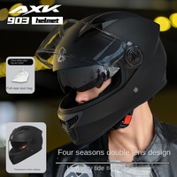 Casque de moto électrique unisexe toutes saisons avec double visière certifiée 3C, idéal pour la conduite hivernale et chaude