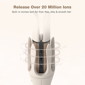 Lena Ionic 360 Degree Ceramic Barrel Electric Professional Auto Rotating <b>Curling</b> Iron Automatic Hair Curler Wand - Product Image 3