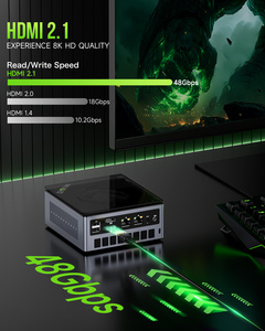 GMKtec M7 AMD R7 Pro 6850H Gaming Mini PC 8 núcleos 16 hilos 16/32GB DDR5 512GB/1TB SSD ordenador PC Mini ordenador de escritorio para juegos - Product Image 6