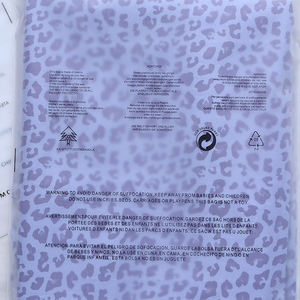 Sacs d'expédition express pour vêtements biodégradables réutilisables avec logo personnalisé, vente en gros, imperméables, transparents, avec fermeture éclair pour l'emballage des vêtements, réutilisables - Product Image 6