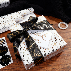 Papel de regalo estampado en caliente al por mayor de fábrica 43*300 cm papel de regalo - Product Image 3