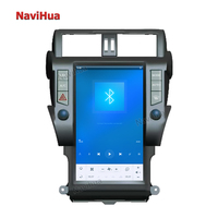 Navihua Android écran tactile Radio stéréo Auto Navigation GPS voiture lecteur DVD pour Tesla Style Toyota Land Cruiser Prado 2014-2017