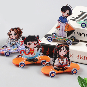 Articles en plastique personnalisés, Ornements en acrylique personnalisés pour scooters et figurines de personnage, Accessoires d'animation en acrylique de style dessin animé - Product Image 3