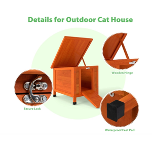 Cage extérieure pour chat, résistante aux intempéries, avec abri pour petits animaux, avec rampe antidérapante. - Product Image 4