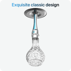 Maxx - Mini Shisha Hookah de Lujo Moderna Color Oro Oceánico, 55 cm, Acabado Espejo, Botella de Acero Inoxidable, Pipa de Metal, Regalo para Bar - Product Image 6