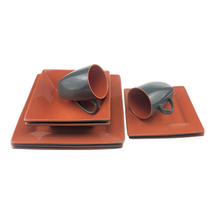 céramique 16 pièces ensembles de dîner de luxe carré cuisine <span class=keywords><strong>vaisselle</strong></span> turque définit les prix pour les fabricants - Product Image 5