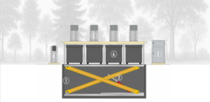 Attrezzatura per la raccolta sotterranea del sistema di pattumiera intelligente personalizzabile per il riciclaggio dei bidoni della spazzatura sotterranei - Product Image 3