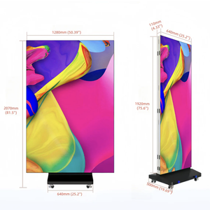 Display LED Pieghevole P2.5 P2 P1.86 P1.25 GOB ad Alta Definizione e Lunga Durata, Schermo a Tre Ante per Negozi e Ascensori - Product Image 3