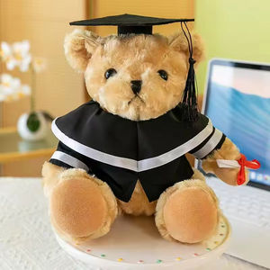 JM3 Vente en gros, prix bas, cadeaux promotionnels, saison de la remise des diplômes, animaux en peluche, ours en peluche mignons et doux avec une toge de remise de diplôme - Product Image 6
