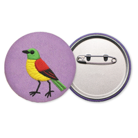 Nouveau Design étain Badge dessin animé tissu broderie Badge broche sac à dos mignon personnalisé broche métal fer blanc broderie Logo bouton broche