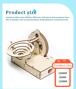 Juego de Construcción de Pistas de Canicas <span class=keywords><strong>3D</strong></span> de Madera, Kit de Aprendizaje de Física, Juguetes Educativos STEM para Niños - Product Image 5