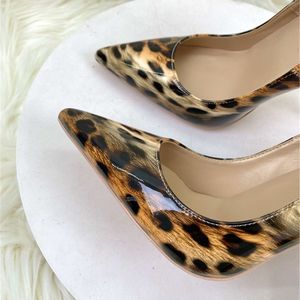 Zapatos de Tacón de Leopardo de 6CM/8CM/10CM/12CM, Zapatos Elegantes de Tacón de Aguja para Mujer - Product Image 5