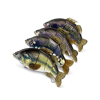 Leurre de pêche Vivid Swimming Motion en plastique ABS rigide, motifs peints à la main, leurre articulé le plus réaliste pour la pêche au brochet