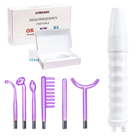 Appareil de Traitement Facial à Haute Fréquence Darsonval Portable en ABS pour Usage Domestique, Multi-Prises, Resserrement de la Peau, Traitement de l'Acné, Anti-Rides