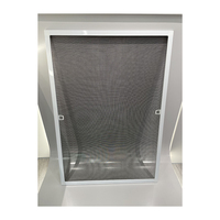Pantalla retráctil multiusos para insectos, esquinas De plástico De alta durabilidad, perfil De aluminio iluminado