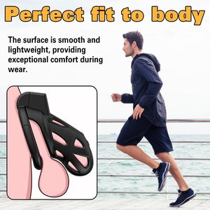 Male Chastity <b>Cage</b>, Large Chastity Device for Man Penis Exercise Bondage Gear Accessories Lightweight Adult Sex Toys - Product Image 2