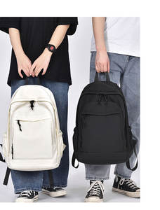 Mochila de Nailon Simple Personalizada con Logotipo, Forro de Poliéster, Mochila Escolar Diaria para Adolescentes Universitarios - Product Image 2