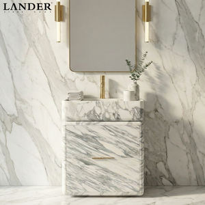 Meubles <span class=keywords><strong>de</strong></span> <span class=keywords><strong>salle</strong></span> <span class=keywords><strong>de</strong></span> <span class=keywords><strong>bain</strong></span> Landerstone en marbre Arabescato, vasque <span class=keywords><strong>de</strong></span> lavabo, meubles <span class=keywords><strong>de</strong></span> <span class=keywords><strong>salle</strong></span> <span class=keywords><strong>de</strong></span> <span class=keywords><strong>bain</strong></span> avec vasque en marbre naturel - Product Image 1