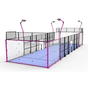 Cancha Panorámica <span class=keywords><strong>Individual</strong></span> para <span class=keywords><strong>Padel</strong></span> al Aire Libre Cancha De <span class=keywords><strong>Padel</strong></span> De Acero Fuerte - Product Image 1
