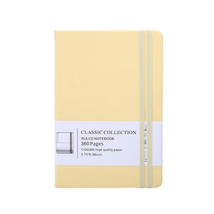 Carnet <span class=keywords><strong>de</strong></span> notes en cuir PU A6 avec bande élastique pour les étudiants, organisateur quotidien d'étude - Product Image 5