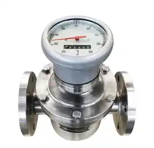 LC elliptical gear flowmeter dual rotor liquid diesel lubricating oil gasoline high viscosity high temperature volumetric meter