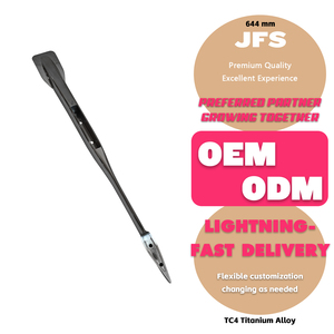 สินค้ามาใหม่ JFS OEM/ODM ตัวถังเรือไทเทเนียมสีเงินขนาด 644 มม./765 มม. ใช้ร่วมกับใบพัด AXIS ได้  ไฮโดรฟอยล์สำหรับมืออาชีพ ใช้ในทะเล ขนาด 644 มม. - Product Image 3
