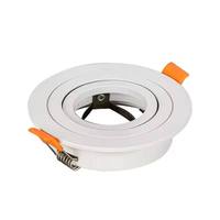 Support de fixation en plastique pour ampoule GU10 MR16 250V, angle réglable, anneau de fixation pour plafonnier