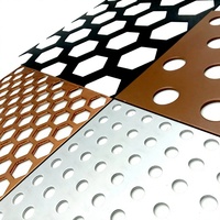 Panneau métallique perforé décoratif architectural en aluminium pour façade de bâtiment, mur-rideau et design de plafond