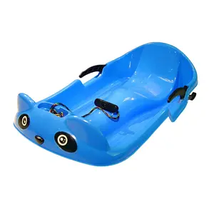 Factory Patented Design HDPE High Inpact Chinese Panda Shaped Snow Sledge For Child Winter Outdoor Fun