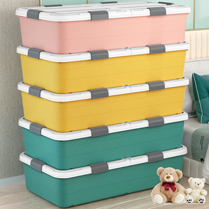 Gran oferta, pestillo Clearview impermeable, caja debajo de la <span class=keywords><strong>cama</strong></span> con <span class=keywords><strong>ruedas</strong></span>, contenedor con <span class=keywords><strong>ruedas</strong></span> debajo de la <span class=keywords><strong>cama</strong></span> - Product Image 2
