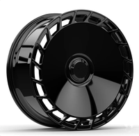 Roues forgées à revêtement noir brillant Aerodisc monobloc personnalisé pour Benz Classe G, BMW,Rangerover, Landrover, Cadallic, 23x10 PCD5x130