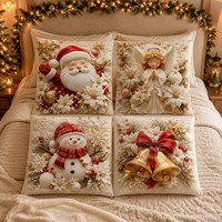 Housse de coussin de Noël, Housse de coussin de canapé, Housse de coussin décorative de fêtes, Housse de coussin de Noël pour la décoration intérieure, Vente en gros
