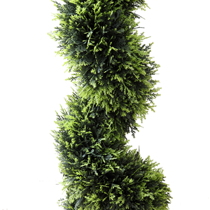 Árbol de ciprés en espiral artificial, conífera de imitación en maceta para decoración de interiores/exteriores y bodas - Product Image 3
