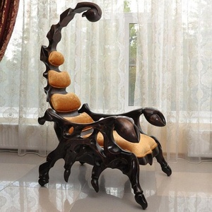 Silla de Diseño Artístico Chino, Estilo Personalizado, Creativa, de Alta Gama, para Hotel de Lujo, con Forma de Animal, Irregular, Escorpión, Mantis - Product Image 6